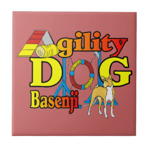 Basenji Agility Dog Ceramic Tile
