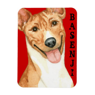 Basenji Colour Block Magnet