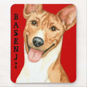 Basenji Colour Block Mouse Pad