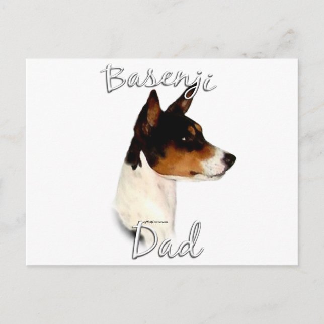 Basenji Dad 2 Postcard (Front)