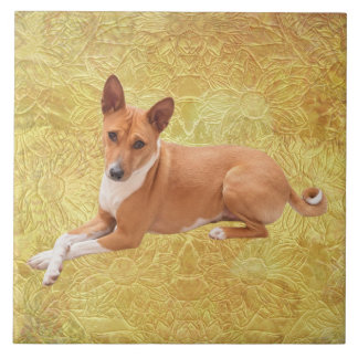Basenji Dog Ceramic Tile