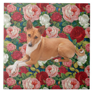 Basenji Dog Ceramic Tile