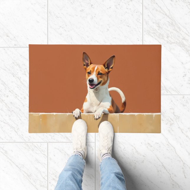 Basenji Dog Doormat Art (Indoor)
