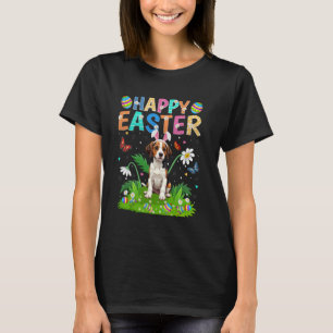 Basenji Dog Happy Easter Egg Hunt Bunny Ear Easter T-Shirt