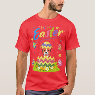Basenji Dog Lover Funny Easter Egg Basenji Happy E T-Shirt