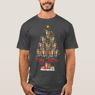 Basenji Dog Lover Matching Santa Basenji Christmas T-Shirt