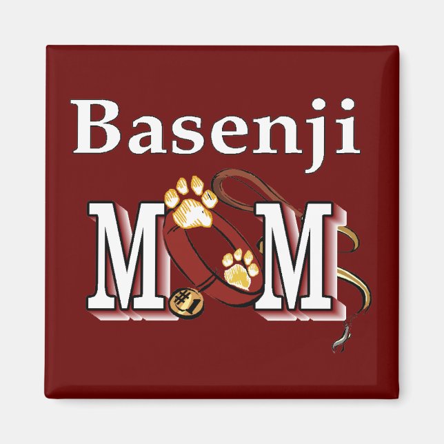 Basenji Dog MOM Magnet (Front)