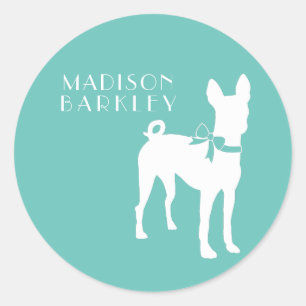 Basenji Dog Puppy Classic Round Sticker