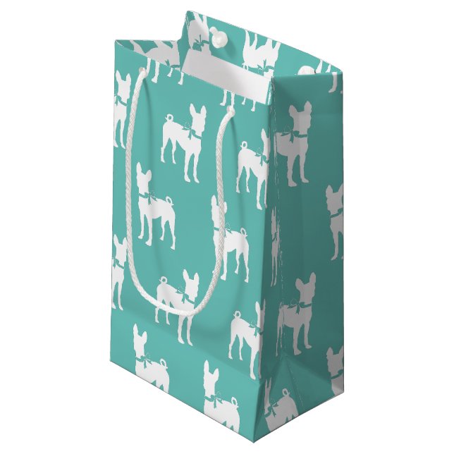 Basenji Dog Puppy Small Gift Bag (Front Angled)