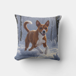 Basenji Elegant Throw Pillow