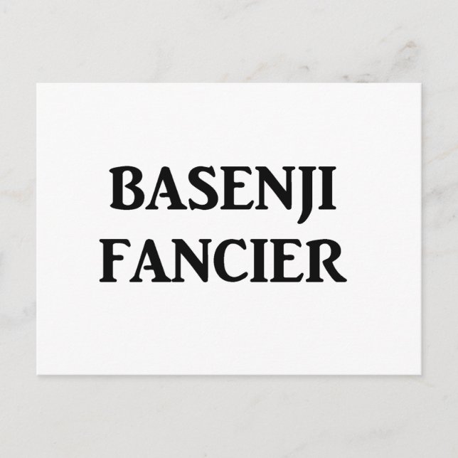 basenji fancier postcard (Front)
