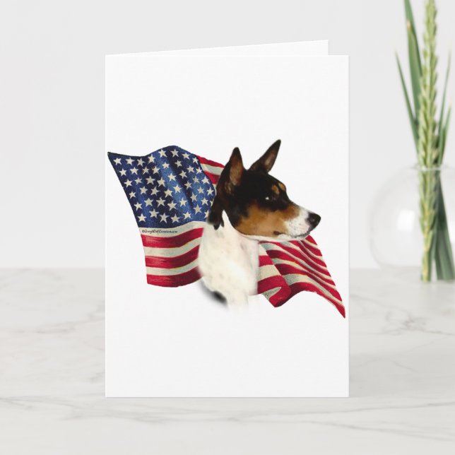 Basenji Flag Card (Front)