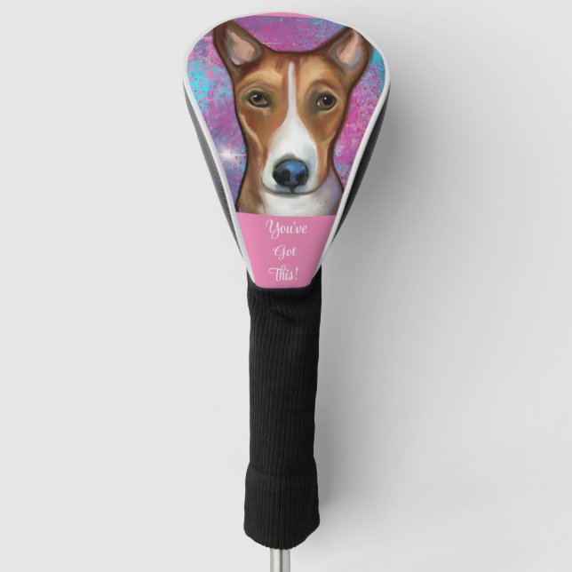 Basenji    golf head cover (Front)