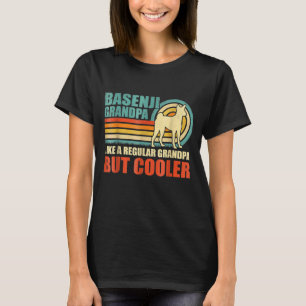 Basenji Grandpa Vintage Retro Basenji Dog Father' T-Shirt
