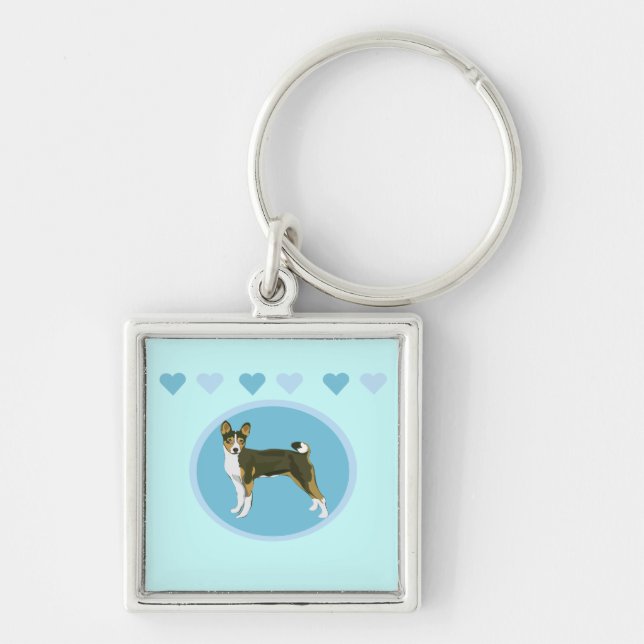 Basenji Key Ring (Front)