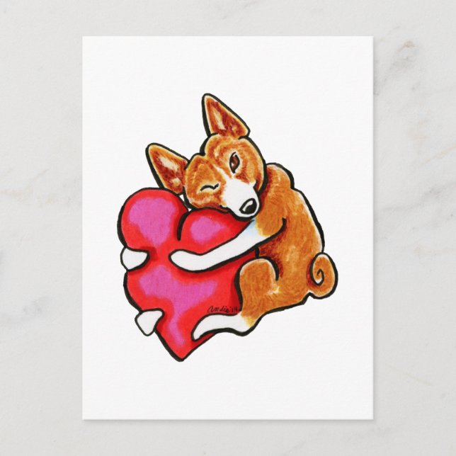 Basenji Love Postcard (Front)