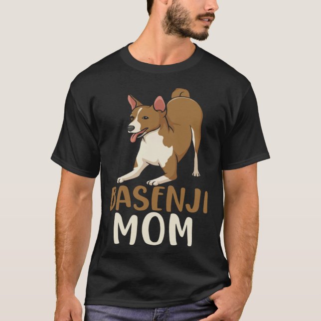 Basenji Mom Animal Dog Owner T-Shirt (Front)