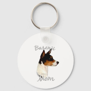 Basenji Mum 2 Key Ring