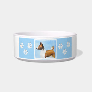 Basenji Painting - Cute Original Art Bowl
