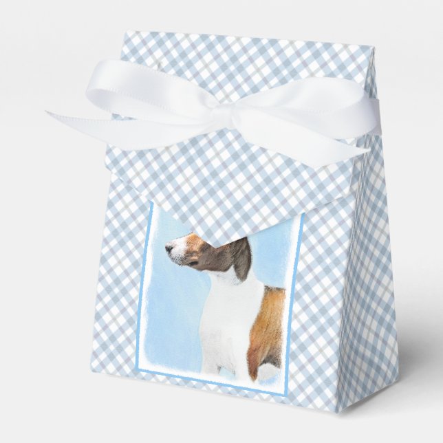 Basenji Painting - Cute Original Art Favour Box (Front Side)