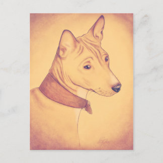 Basenji postcard
