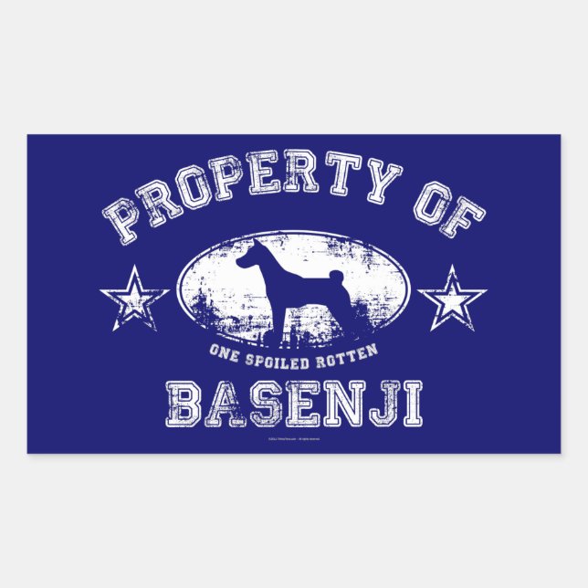 Basenji Rectangular Sticker (Front)
