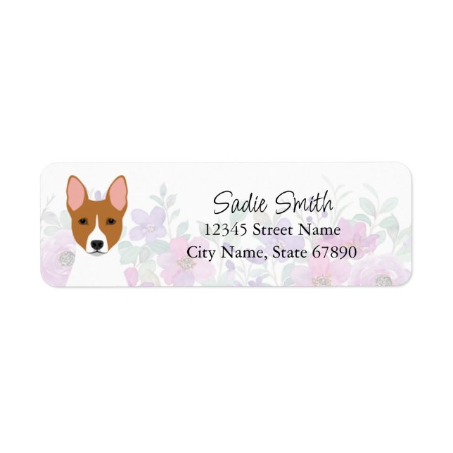Basenji Return Address Labels (Front)