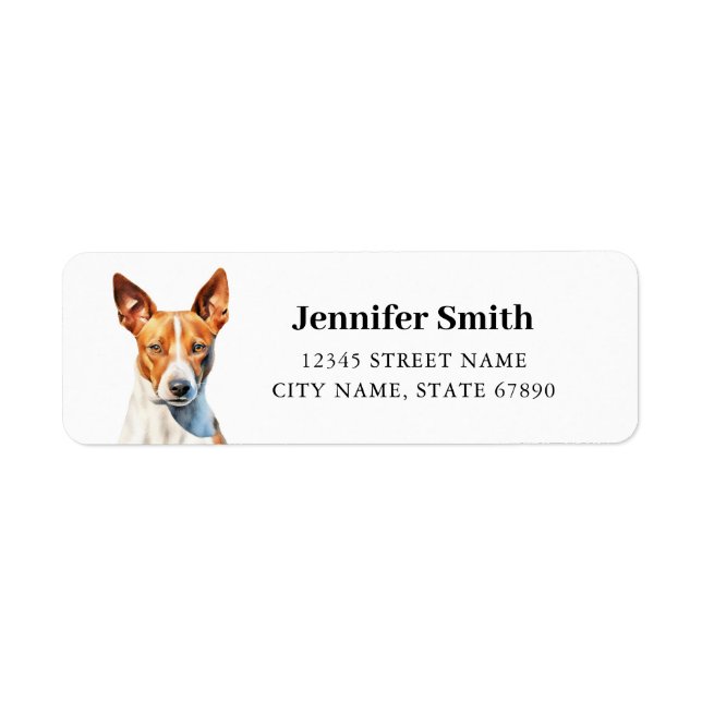 Basenji Return Address Labels (Front)