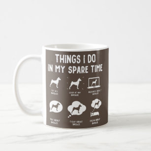 Basenji Things Do Spare Time Funny Dog Mom Dad  Coffee Mug