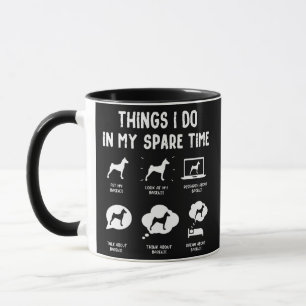 Basenji Things Do Spare Time Funny Dog Mom Dad  Mug