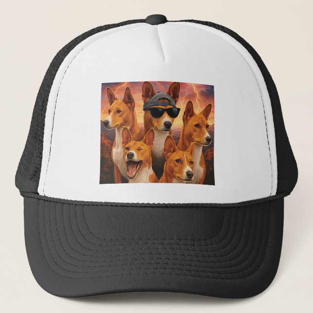 Basenji Trucker Hat (Front)