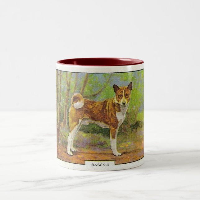 Basenji Two-Tone Coffee Mug (Center)