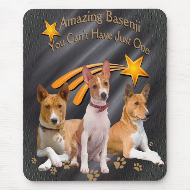 Basenji You Can't Have Just One Mousepad (Front)