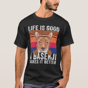 Basenjis Makes Your Life Good Vintage T-Shirt