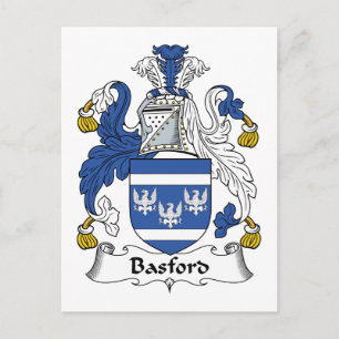 Basford Family Crest Postcard