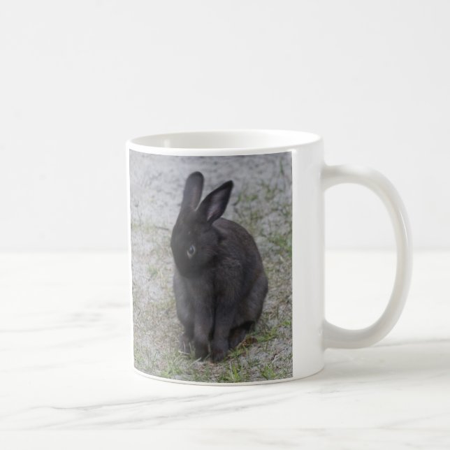 Bashful Bunny Rabbit Coffee Mug (Right)