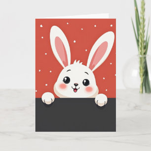 Bashful Bunny Smile Card