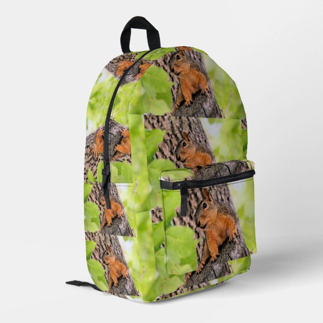 Bashful Printed Backpack (Back Corner Left)