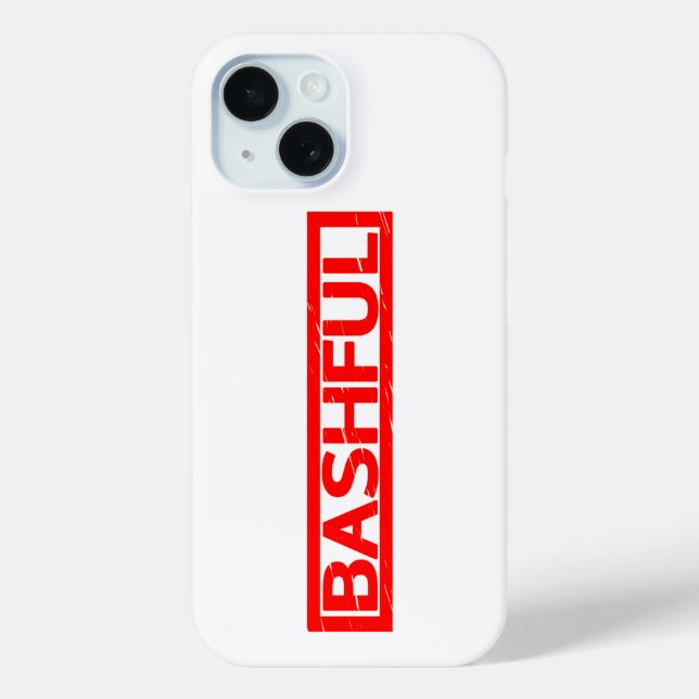 Bashful Stamp Case-Mate iPhone Case (Back)