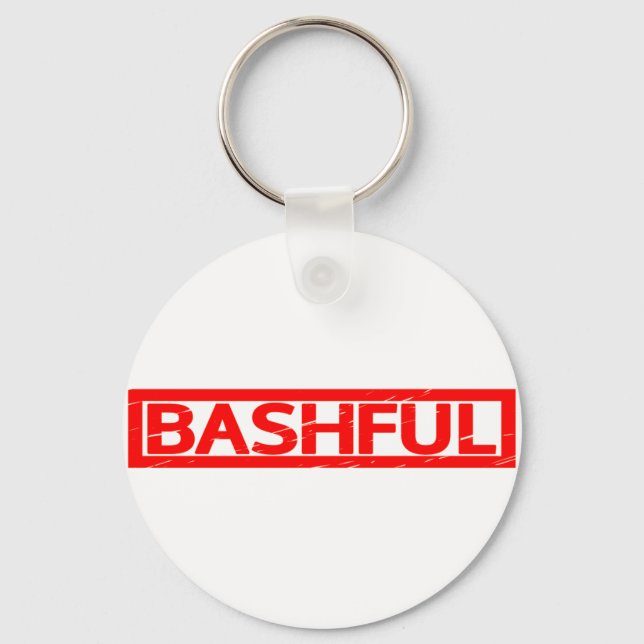 Bashful Stamp Key Ring (Front)