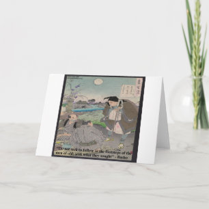 Basho & Famous Quote Card