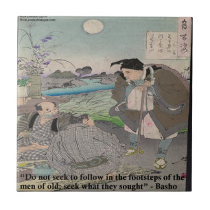 Basho & Famous Quote Tile
