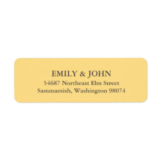 Basic Address Label Return Address Label
