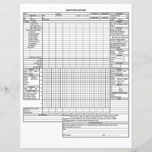Basic Anaesthesia Record