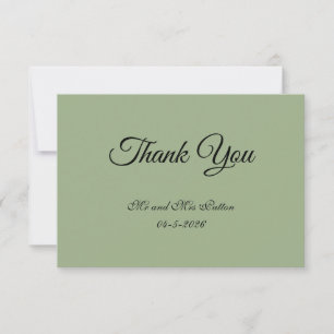 Basic and Elegant Thank You Card