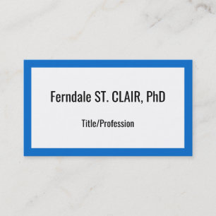 Basic and Humble Professional Business Card