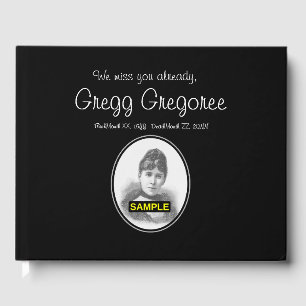 Basic and Plain Memorial Guest Book