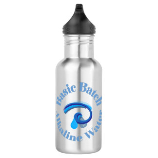 Basic Batch Alkaline Water graphic logo 532 Ml Water Bottle