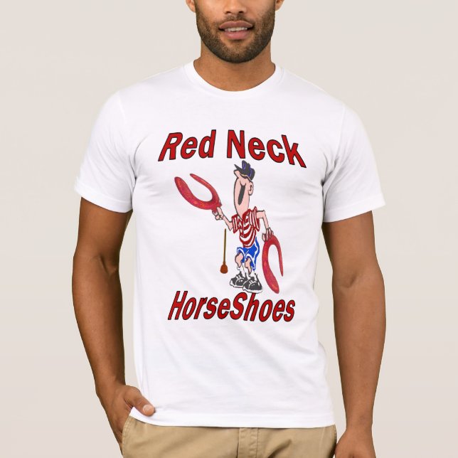 Basic Bella Canvas REDNECK HORSESHOES TEE (Front)
