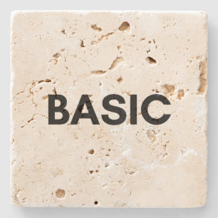 basic black stone coaster